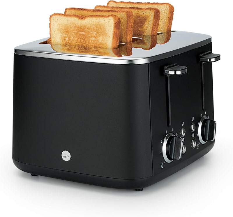 Wilfa Toaster FAMILY I 1.600 W I 7 Bräunungsstufen I 4 Toasts gleichzeitig I Auftau- & Aufwärmfunkti