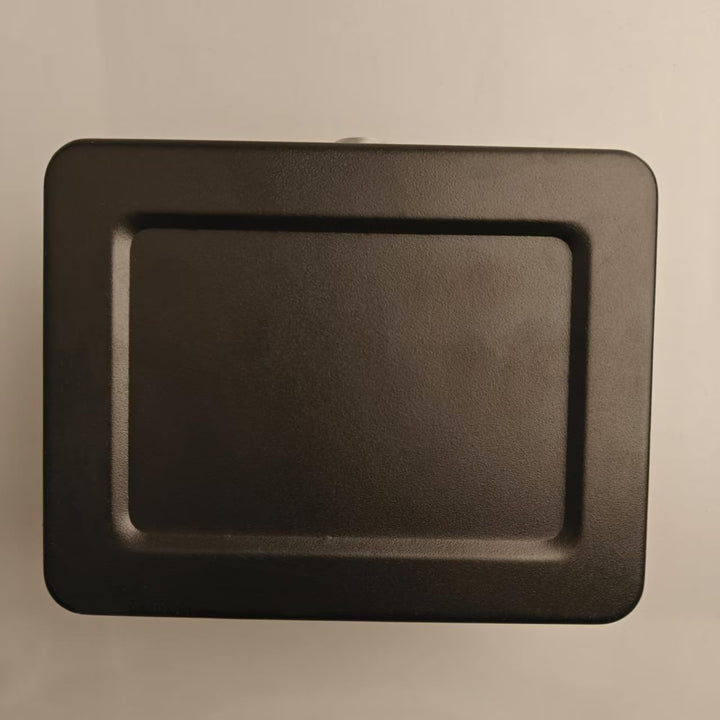 Grosse Geldkassette mit Tastensperre, tragbare Spardose aus Metall mit Doppelschicht und 2 Schlüssel