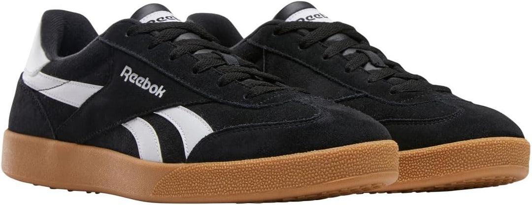 Reebok Smash Edge Leder Turnschuhe blau 41 EU Black White Gum, 41 EU Black White Gum