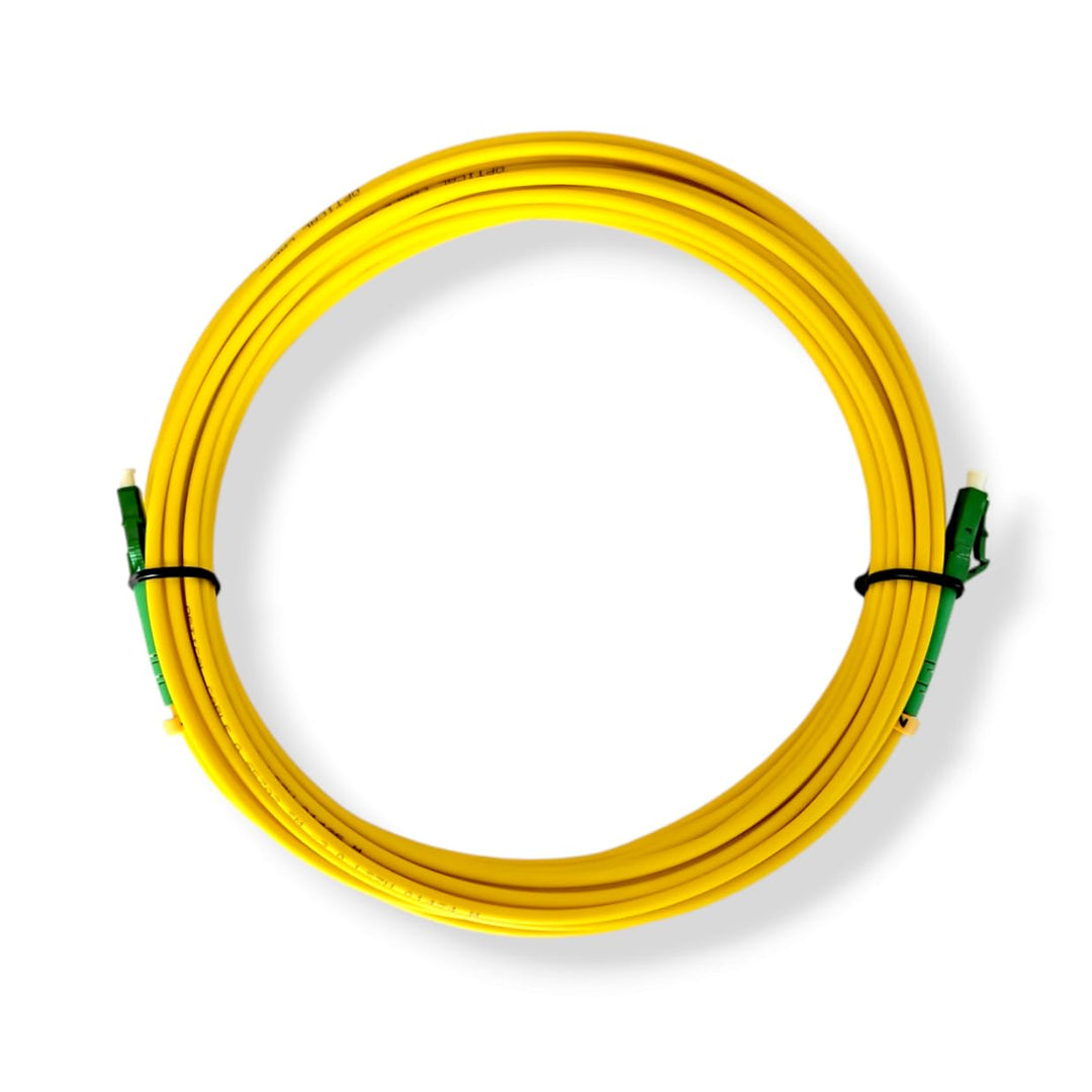 CONBIC® LWL Simplex 10m Glasfaserkabel LC/APC 8° zu LC/APC 8°, gelb, OS2 Patchkabel, 9/125μm, LSZH,