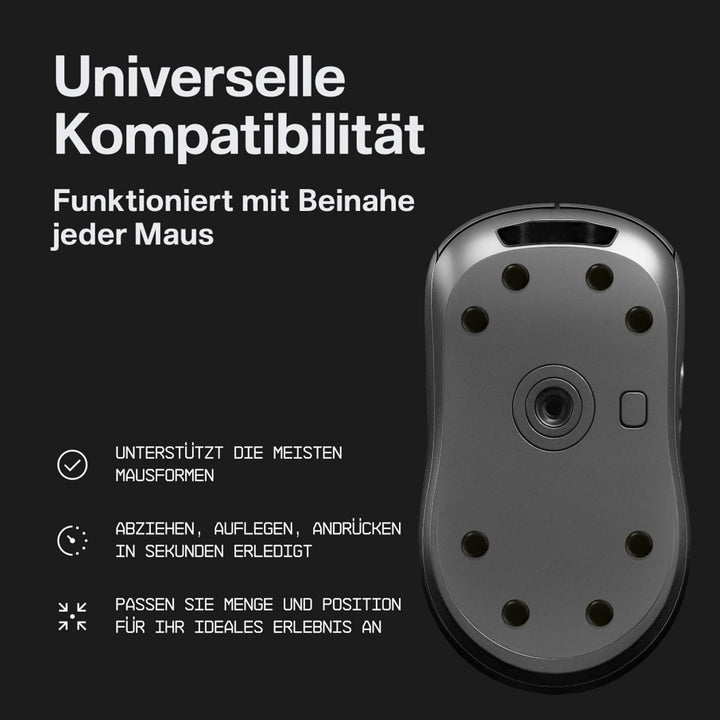 Wallhack UHMW-PE Maus Dot-Skates | Premium Skates für Gaming Mäuse | Ultra-Glattes Gleiten auf Stoff