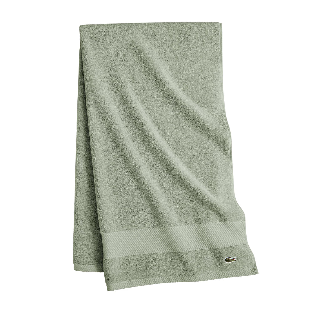 Lacoste Heritage Supima Badetuch, Baumwolle, Aloe, 76,2 x 137,2 cm Bath Towel 30x54 Aloe, Bath Towel