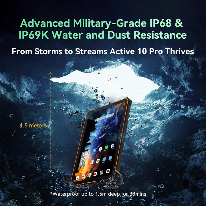 BLACKVIEW Active 10 PRO (Tablette Robuste 5G - 10.95'' - 12/256GB - 30000mAh) Black