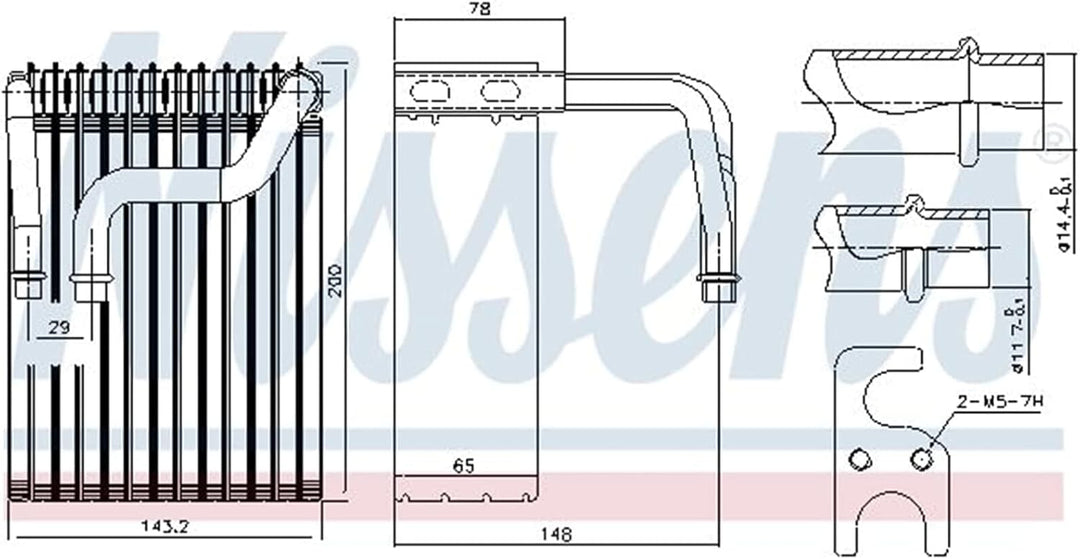 Nissens 92237 Verdampfer