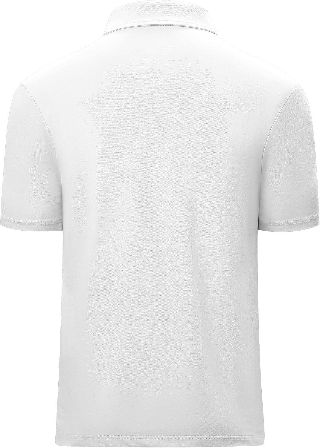 zitysport Poloshirt Herren mit Zipper Kurzarm Basic Polo Hemd Schnelltrocknend Golf T-Shirts Sport A
