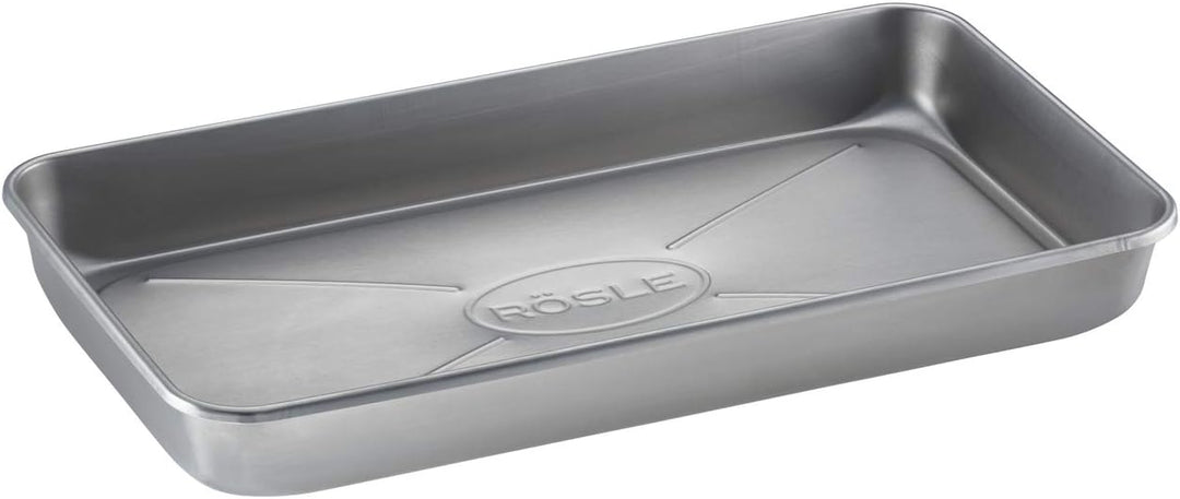 RÖSLE Barbecue Universalschale PRO, Hochwertige Edelstahlschale mit hohem Rand zum Marinieren & Abla
