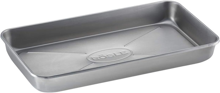 RÖSLE Barbecue Universalschale PRO, Hochwertige Edelstahlschale mit hohem Rand zum Marinieren & Abla