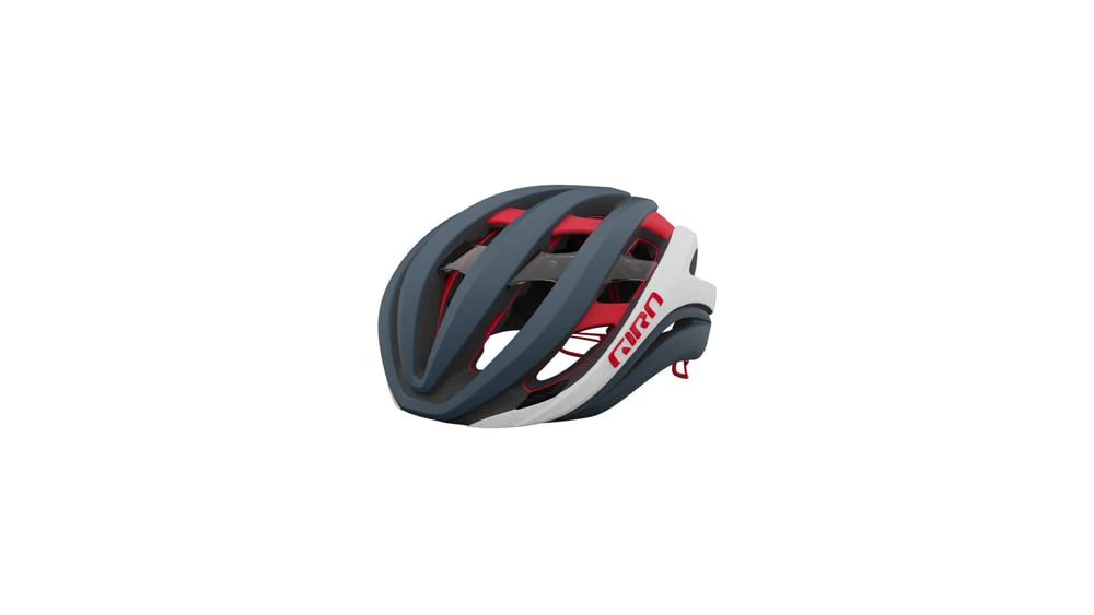 Giro Aether Spherical Rennrad Fahrrad Helm matt schwarz/weiss/rot 2022, S