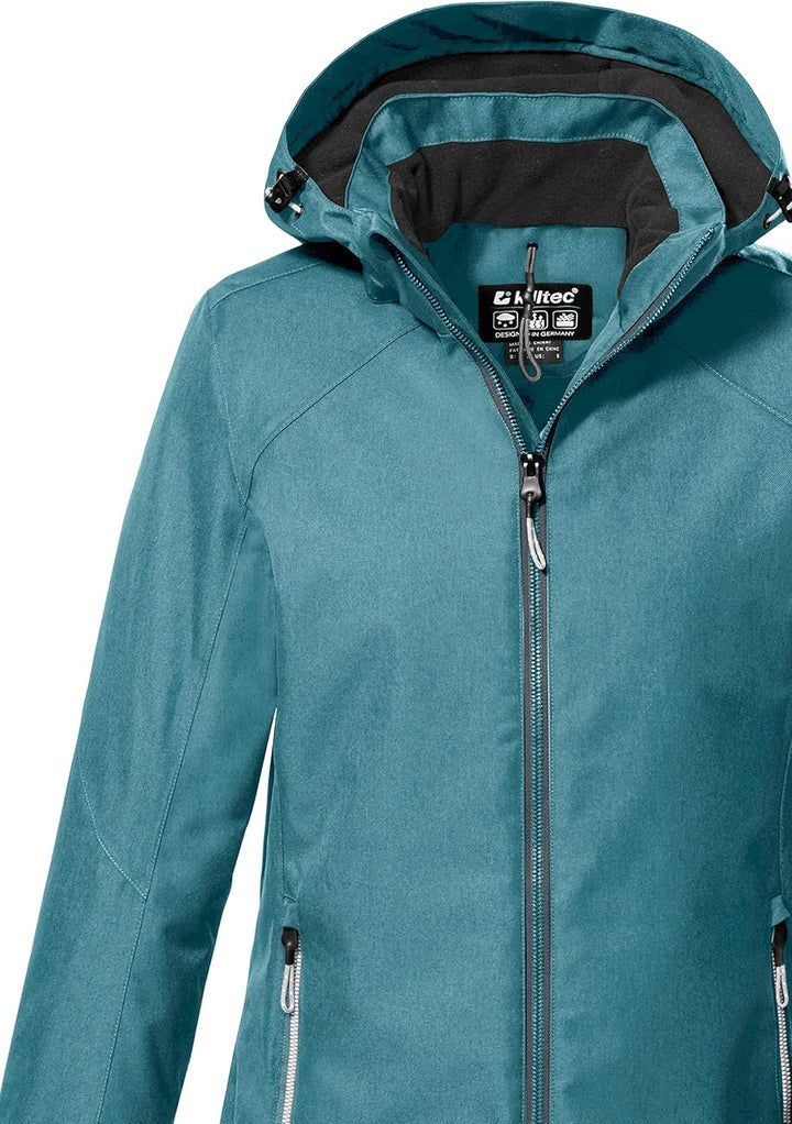 Killtec Damen Kow 142 Wmn Jckt Outdoorjacke/Funktionsjacke mit abzippbarer Kapuze 36 sturmblau, 36 s