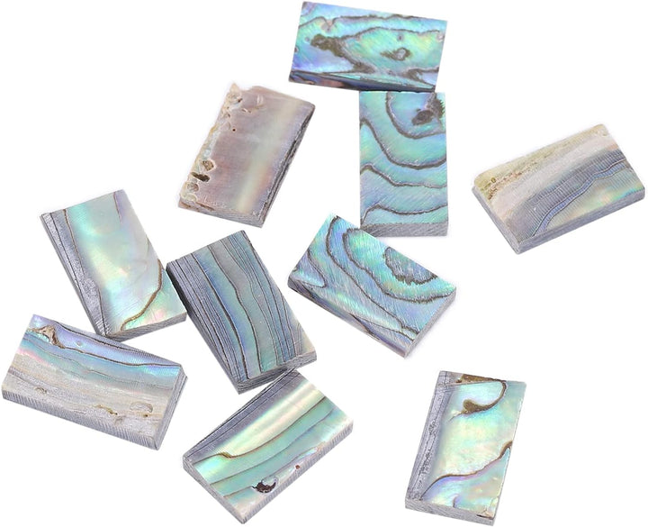 Astibym Abalone Shell Guitar Inlay Griffbrett, 10 Stück Abalone Shell Inlay Natürliche Gitarren Inla