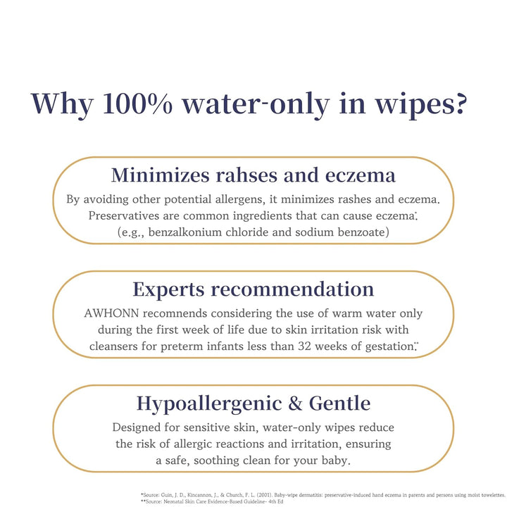 blissmile Feuchttücher aus 100 % Wasser und Baumwolle, Reisegrösse, einzeln verpackt, parfüm- und ko