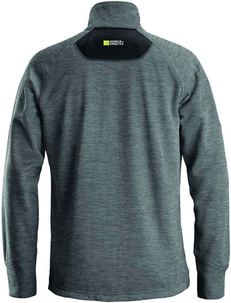 Snickers Workwear Unisex Chaqueta Forro Polar Gris/Negra Talla M Fleecejacke FlexiWork, Grau/Schwarz