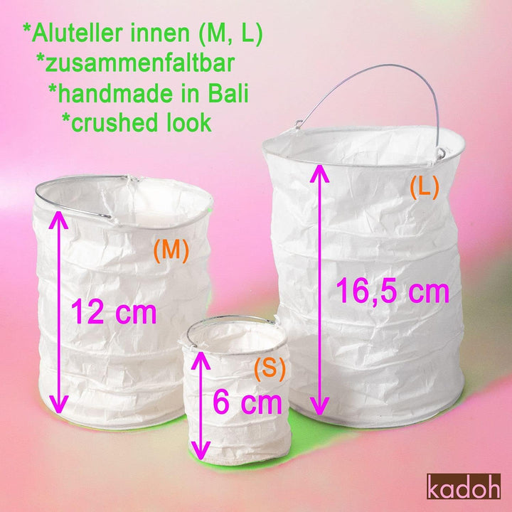 kadoh Papier-Lampions (10 St.) • Lichtertüten in Rainbow-Pastell • Partydeko für Hochzeit, Geburtsta