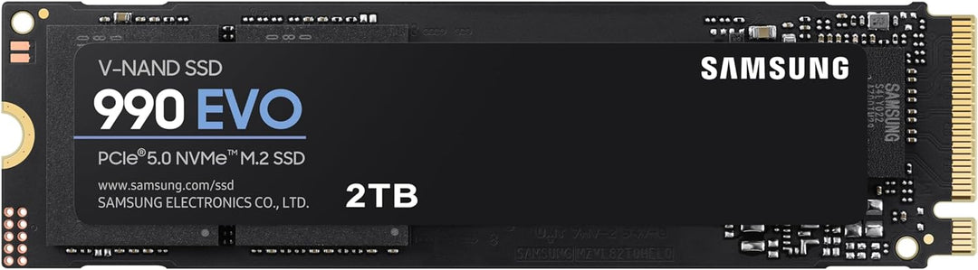 Samsung 990 EVO NVMe M.2 SSD 2 TB, PCIe 4.0 x4 / PCIe 5.0 x2, NVMe 2.0 (2280), 5.000 MB/s Lesen, 3.2