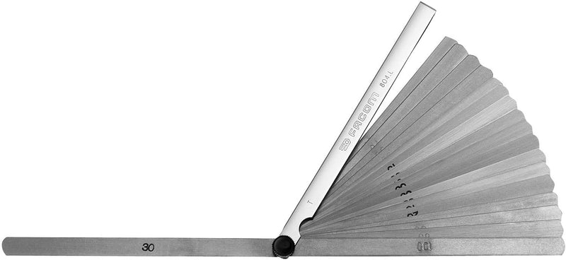 Facom fcm804sl Stärken Fühlerlehre Feeler Gauge Metric Long Blade, Feeler Gauge Metric Long Blade