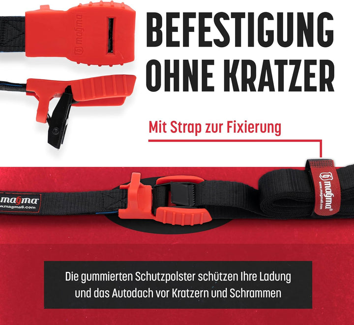 MAGMA Cambuckle Gurte | Lastgurt für Fahrrad, Gepäckträger, Surfbrett, Moto, Auto, Kajak und Träger