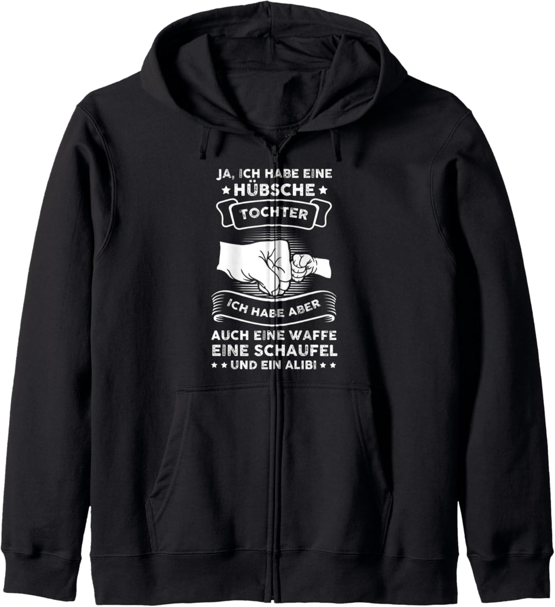 Tochter Papa Kind Kapuzenjacke