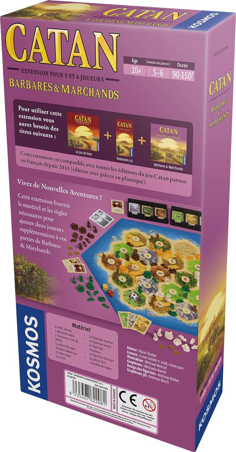 Catan – Verlängerung Barbares & Marchands 5-6 Joueurs (FR)