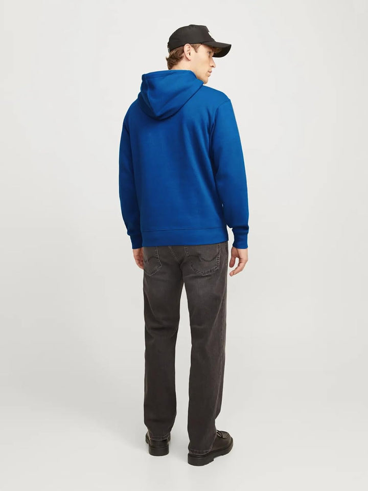 JACK & JONES Herren Hoodie Kapuzenpullover JJESTAR JJ Sweat Hood - Relaxed Fit S Classic Blue, S Cla