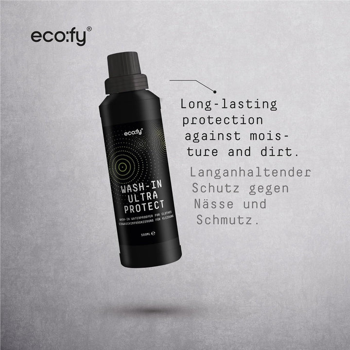 eco:fy Wash-In Ultra Protect Einwaschimprägnierung Imprägniermittel Textil Imprägnierung für Outdoor
