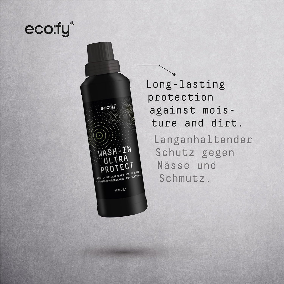 eco:fy Wash-In Ultra Protect Einwaschimprägnierung Imprägniermittel Textil Imprägnierung für Outdoor
