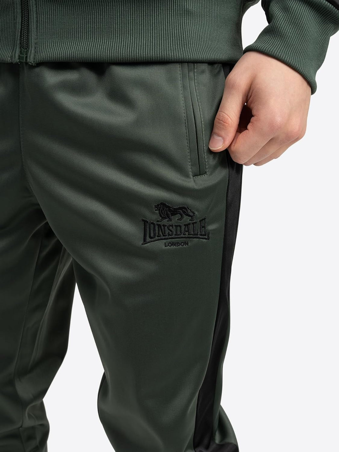 Lonsdale Herren Pember Jogginganzug S Olive/Black, S Olive/Black