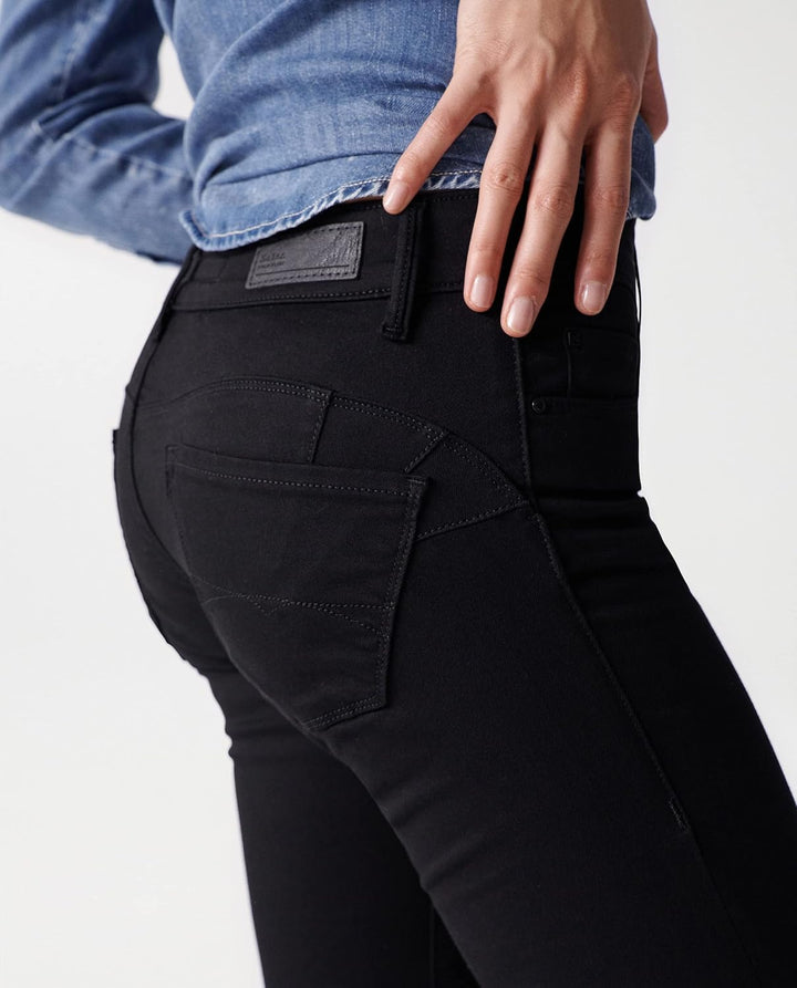 Salsa Jeans Wonder Push UP, Skinny, True Black 25 Schwarz, 25 Schwarz