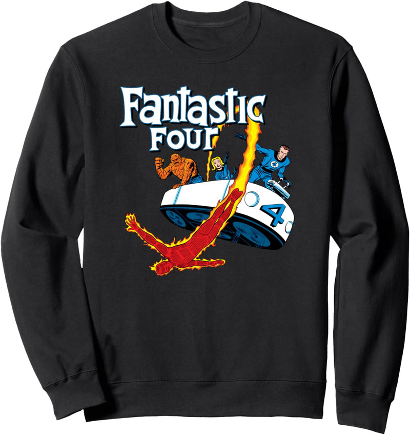 Marvel Comics Fantastic Four Fantasticar Retro Sweatshirt