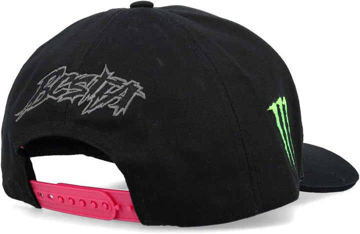 Offizielle Enea Bastianini Dual Monster Energy MotoGP Cap, Schwarz , One size