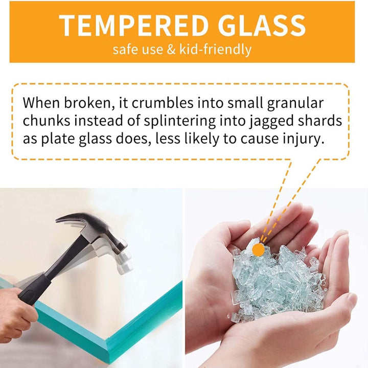 KES Duschablage Glas Glasregal Duschregal Glasablage für Badezimmer Wandregal 8mm Badregal Dusche Ab