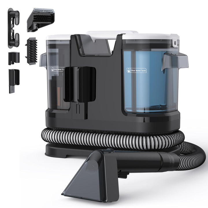 Lubluelu Nasssauger Polsterreiniger Gerät, 600 W - 15 kPa Teppichreiniger Waschsauger, tragbares Tep