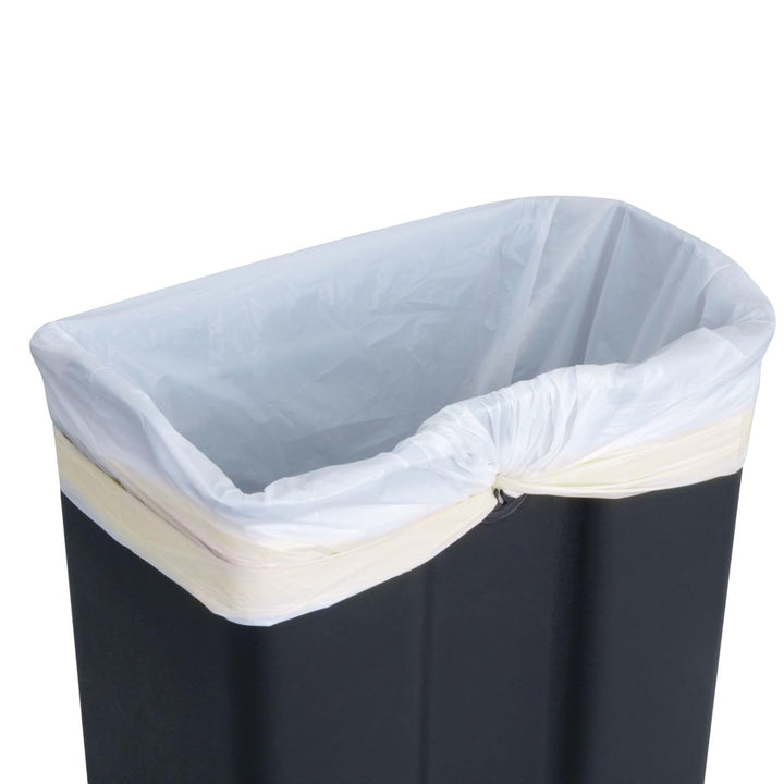 EKO E-Cube Tretmülleimer 40L Edelstahl (34.5 x 40,3 x 65 cm, Dämpfer-System, Fingerabdruck frei, Sta