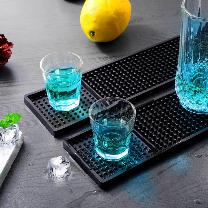 Noverlife 2 x Gummi-Barmatten, rutschfeste Bar-Service-Auslaufmatte, Bar-Tischmatte, Restaurant, Küc