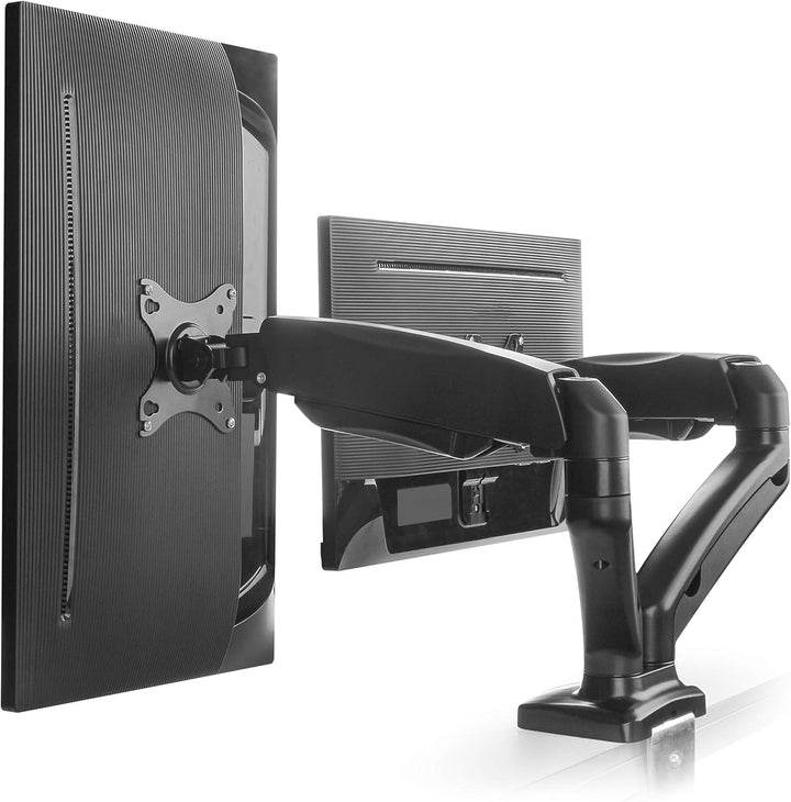 HALTERUNGSPROFI Dual 2 Fach Tischhalterung mit Gasdruckfeder für LED LCD Monitore bis 32 Zoll VESA 7