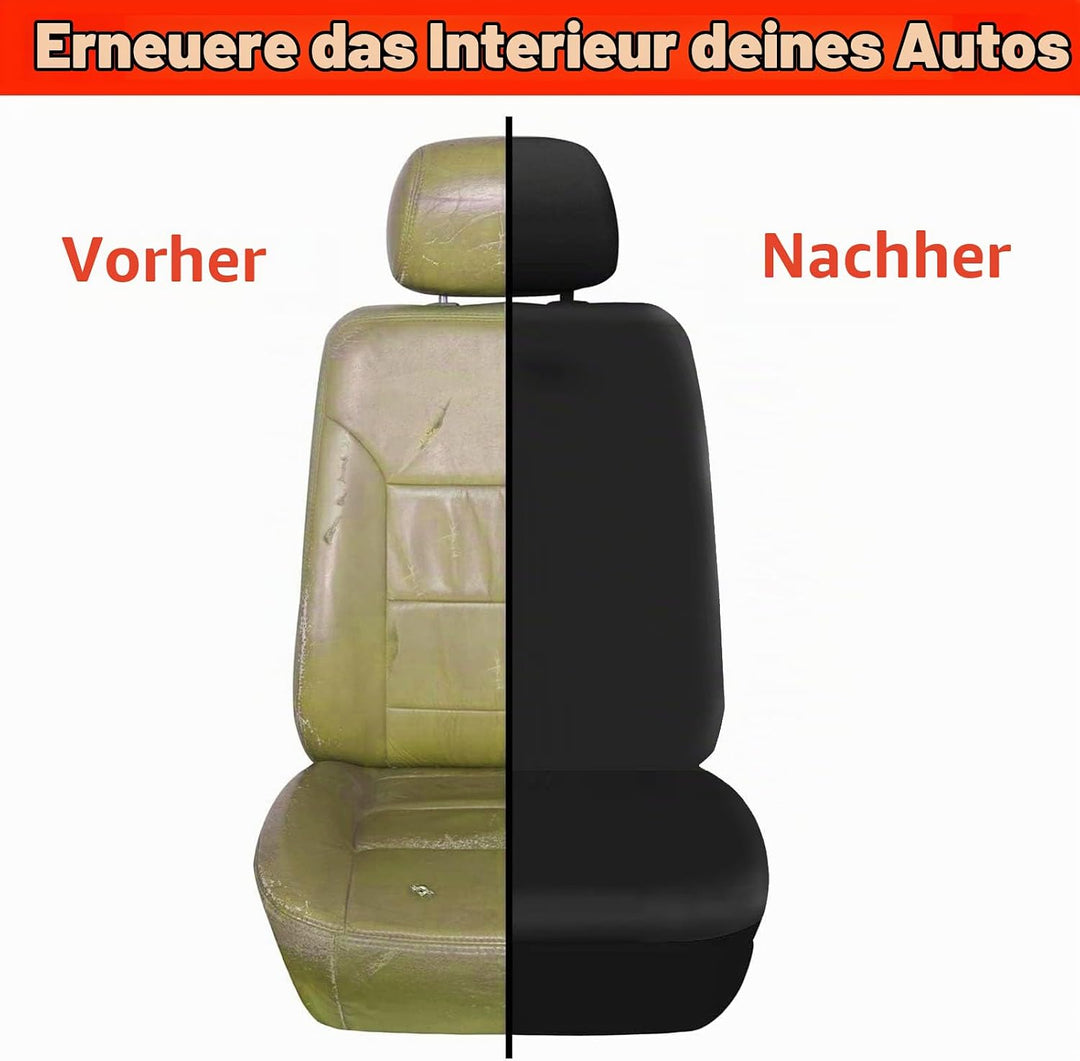 AUTO HIGH Auto-Sitzbezüge Set Universal - Schwarz Auto-Schonbezüge für die Vordersitze &amp; Rückbank mi