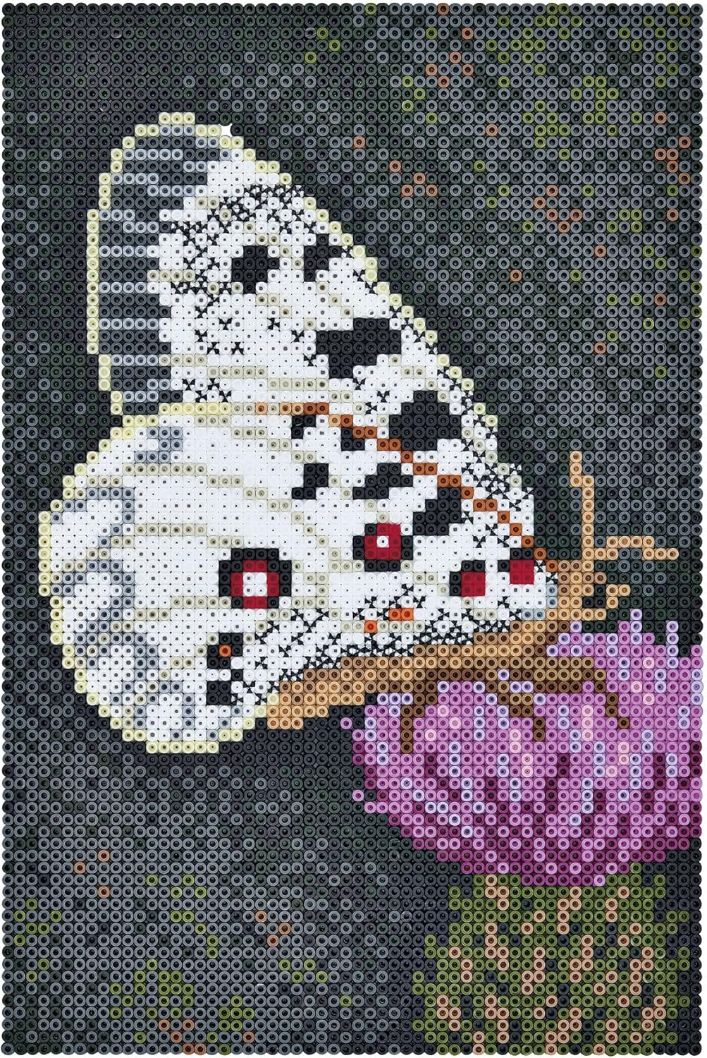 Hama Perlen 3605 Grosse Geschenk-Box Schmetterling mit ca. 10.000 bunten Midi Bügelperlen mit Durchm