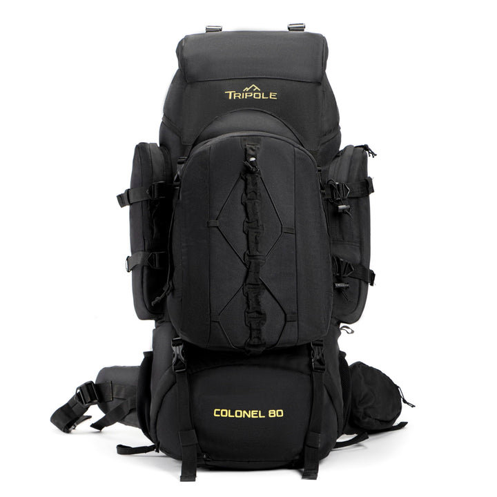 Tripole Rucksack Der Colonel-Serie Mit Innenrahmen - Mit Abnehmbarem Tagesrucksack Und Regenhülle 80