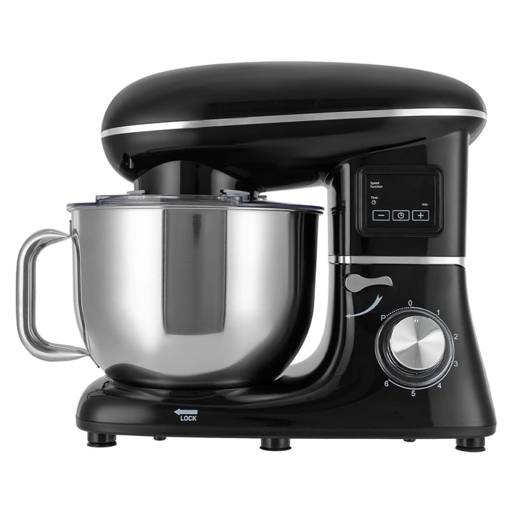Küchenmaschine Knetmaschine, 6-Gang Küchenmaschine, 6.2L Kuchenmixer, Rührmaschine mit Schneebesen,
