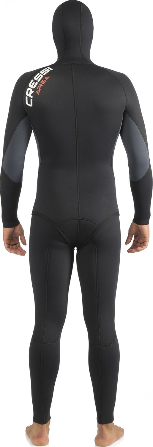 Cressi Kompletter Tauchanzug für Apnea in Soft Neopren - Verfügbar 7 mm Apnea, Schwarz, S/2, LE45030