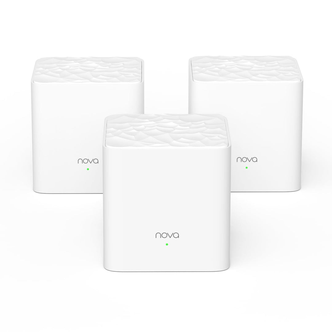 Tenda Nova MW3 Mesh WLAN System - AC1200 Dual Band Mesh Set - empfohlen für Häuser mit 2-3 Schlafzim