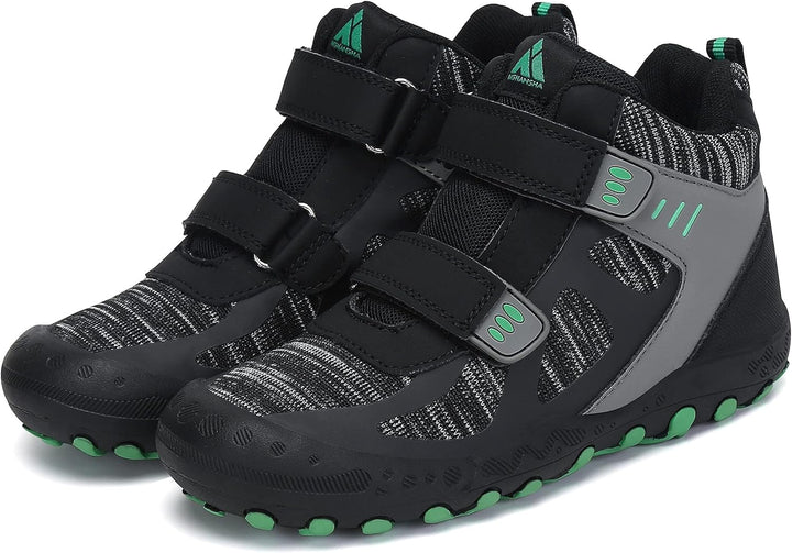 Mishansha Kinder Wanderschuhe rutschfest Leicht Trekking Wanderstiefel für Jungen Mädchen Gr.24-38 T