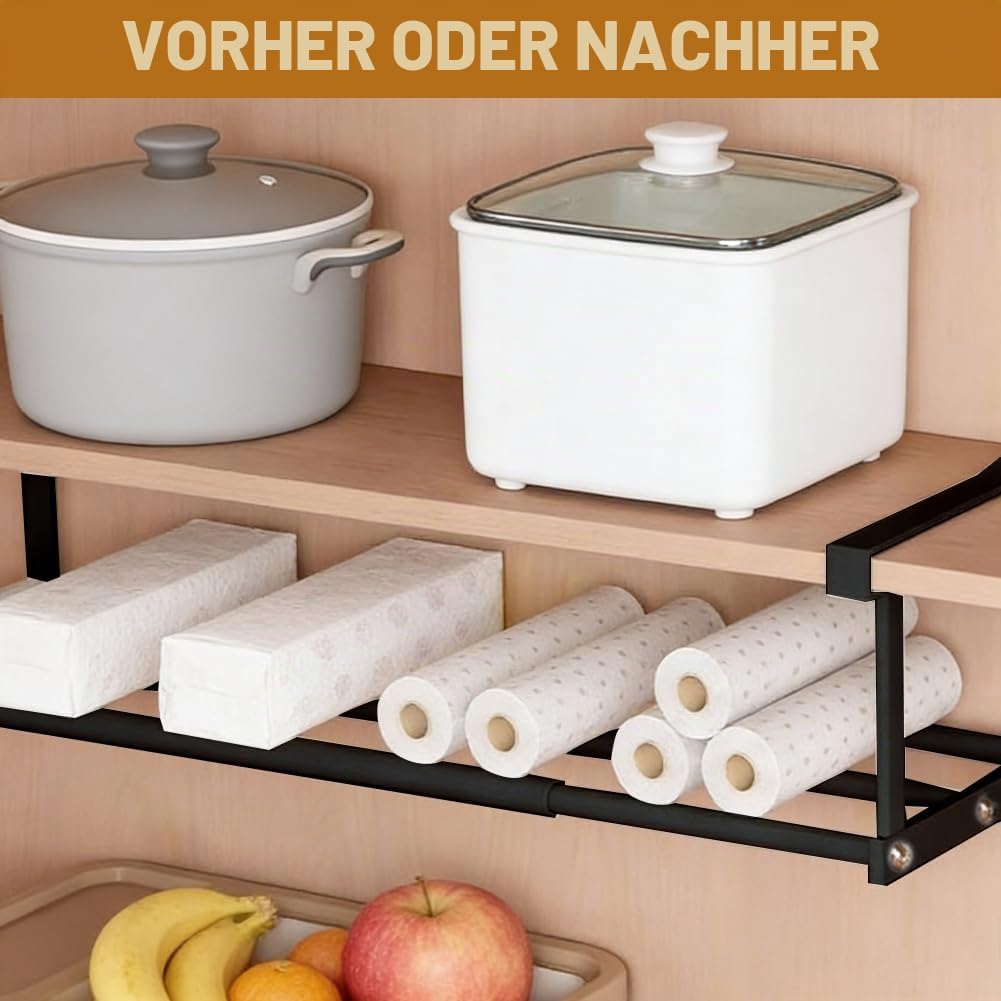 Hängendes Schuhregal Ausziehbar 40-70CM,Verstellbares Unterregal Hängekorb,Hängendes Schuhregal Orga