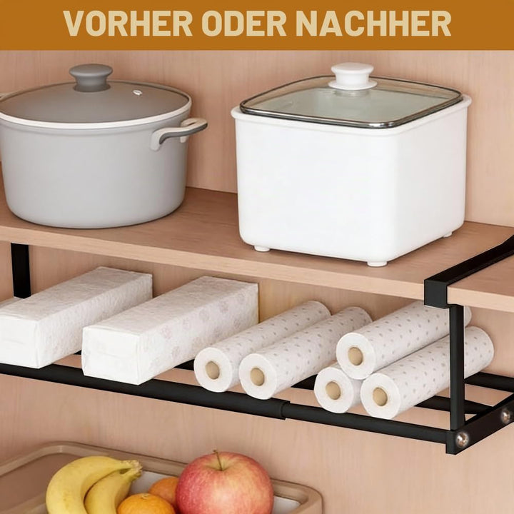 Hängendes Schuhregal Ausziehbar 40-70CM,Verstellbares Unterregal Hängekorb,Hängendes Schuhregal Orga