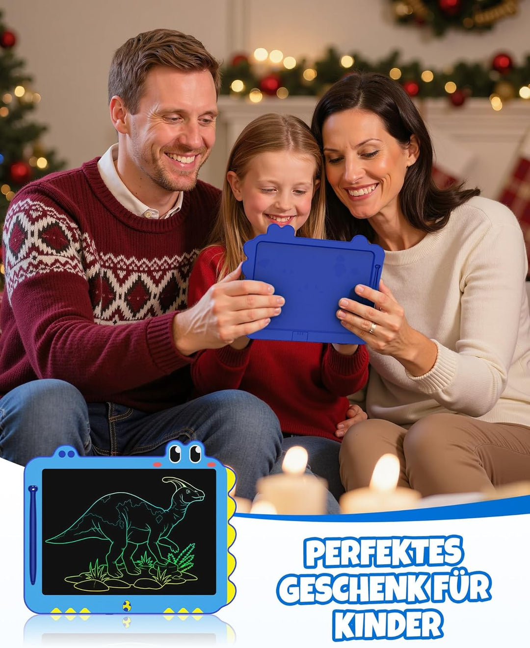 ORSEN LCD Schreibtafel Spielzeug ab 3 4 5 6 7 8 Jahre alt Junge Mädchen, 12 Zoll Bildschirm Zeichenb