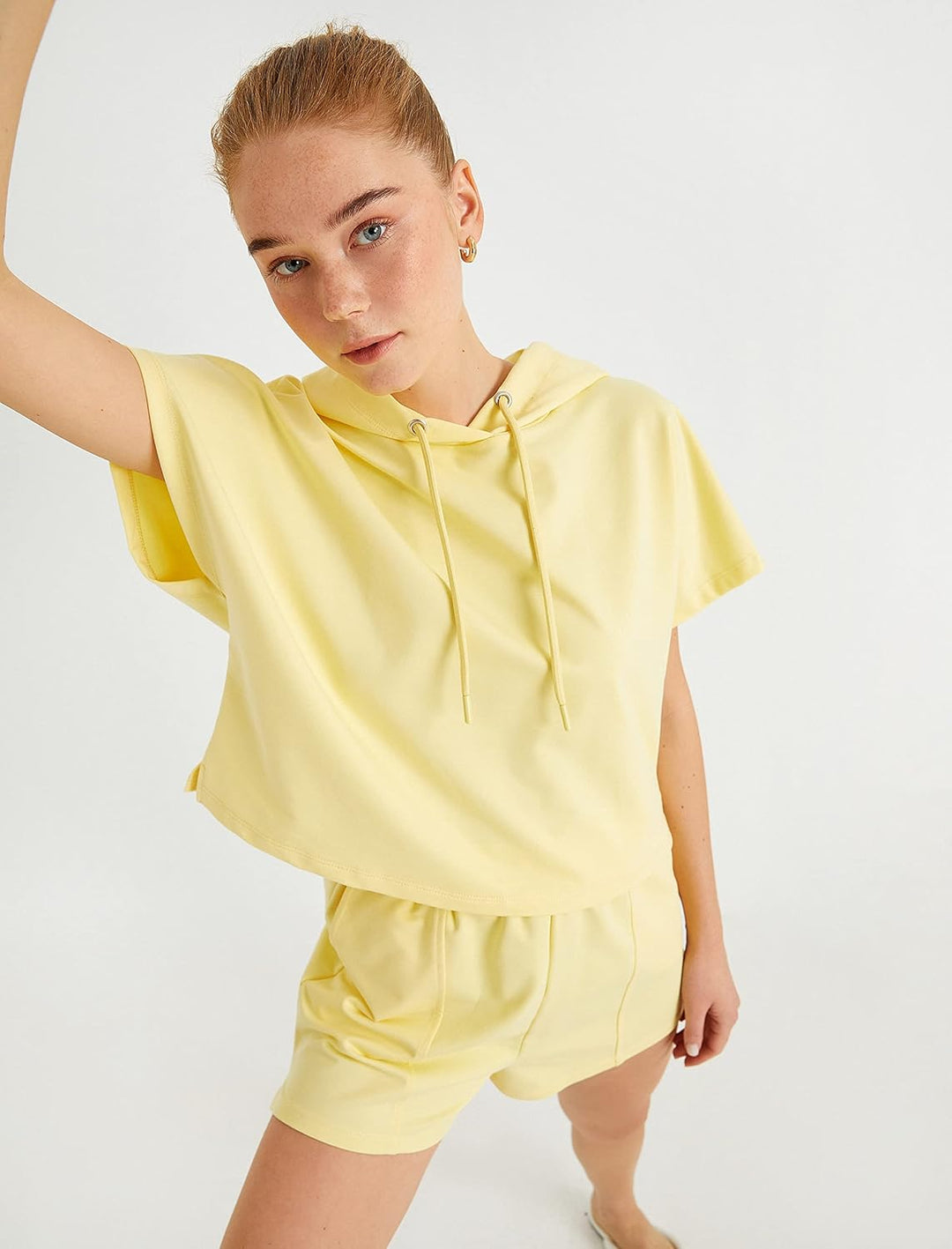 Koton Damen Sweatshirt S Yellow (151), S Yellow (151)