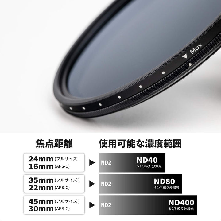 COKIN NUANCES Variabler Graufilter ND2-400 ø62mm NUANCES 62mm, NUANCES 62mm