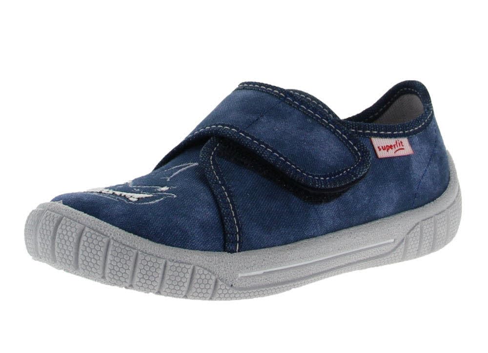 Superfit Jungen Bill Hausschuhe 33 EU Weit Blau 8060, 33 EU Weit Blau 8060