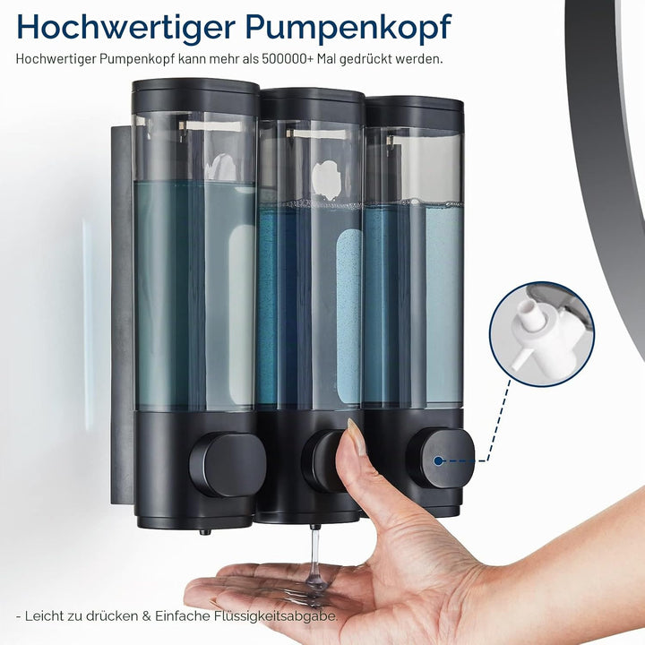 modunful Shampoo- und Conditioner-Spender, Duschspender ohne Bohren, Shampoo-Spender für die Dusche,