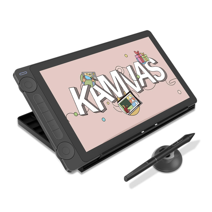 HUION Kamvas 13 (Gen 3) Grafiktablett mit Display, 13,3-Zoll-Zeichenmonitor aus Canvas-Glas, 99% sRG