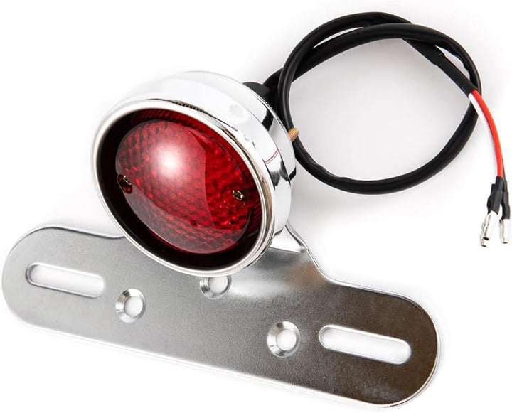 E24 E-Geprüft Motorrad Rücklicht LED Mit Halterung 12V Bremslicht Kennzeichenbeleuchtung Rotlicht fü